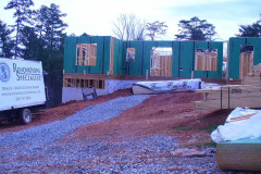 Framing Walls Facing the Front Door Going Up