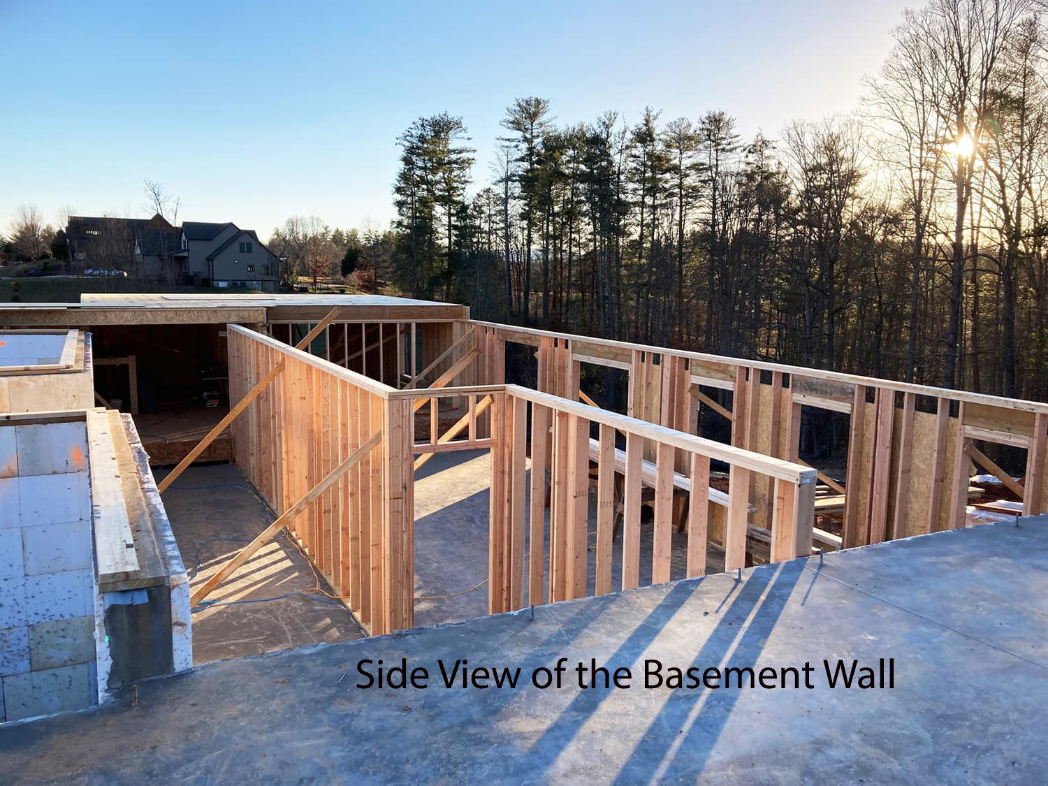 Basement walls are up and ready for drywall